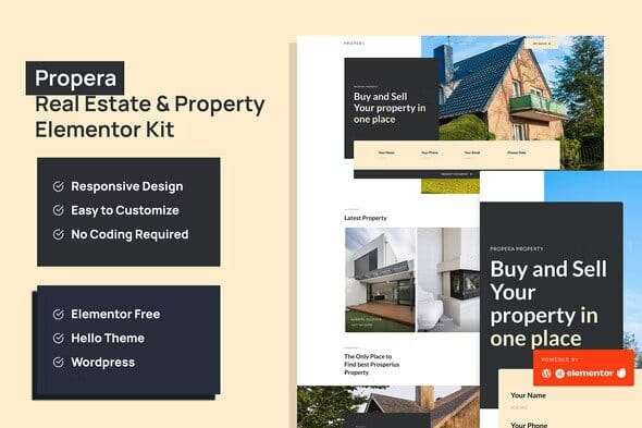 Propera – Real Estate Elementor Template Kit