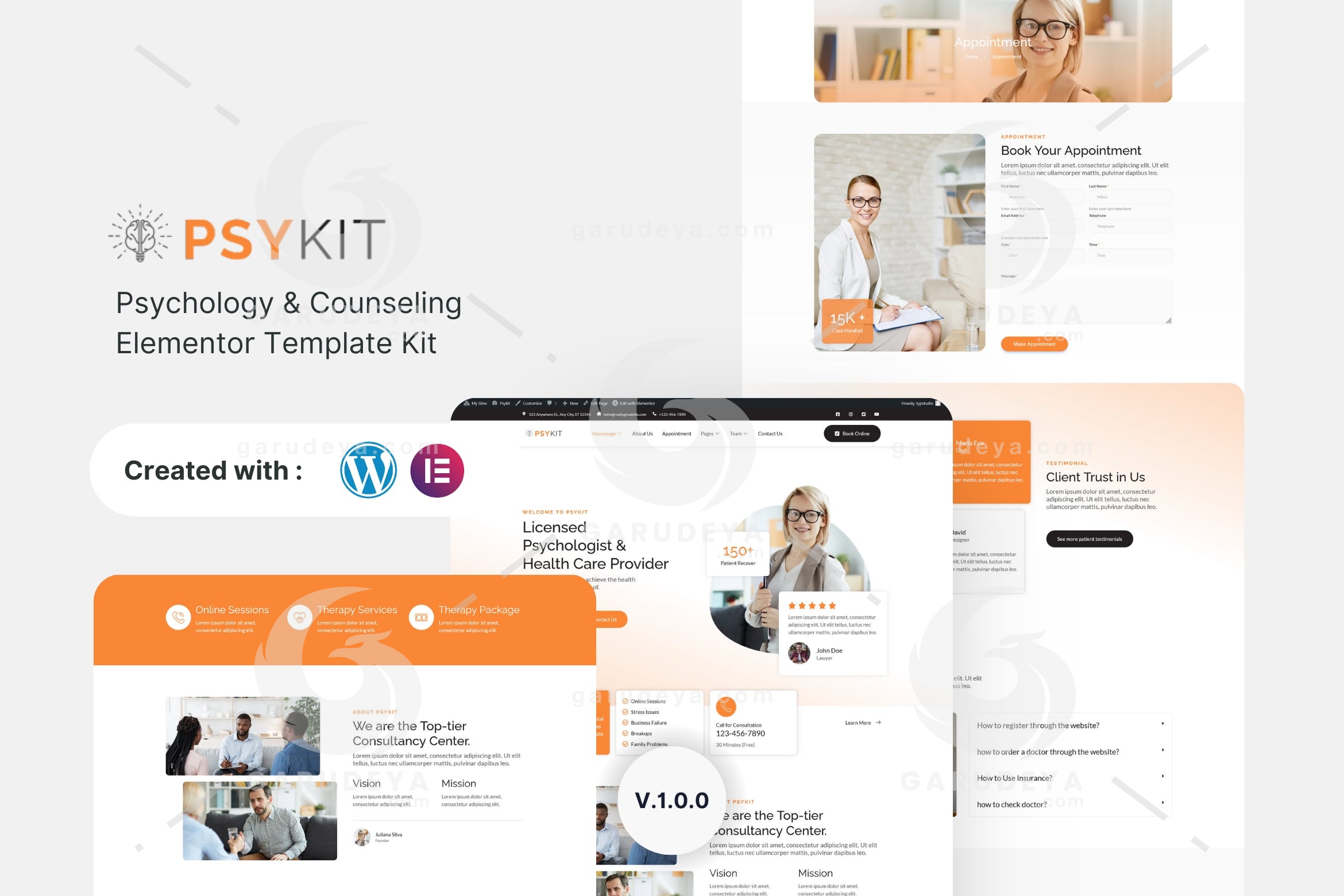 Psykit – Psychology & Counseling Elementor Template Kit