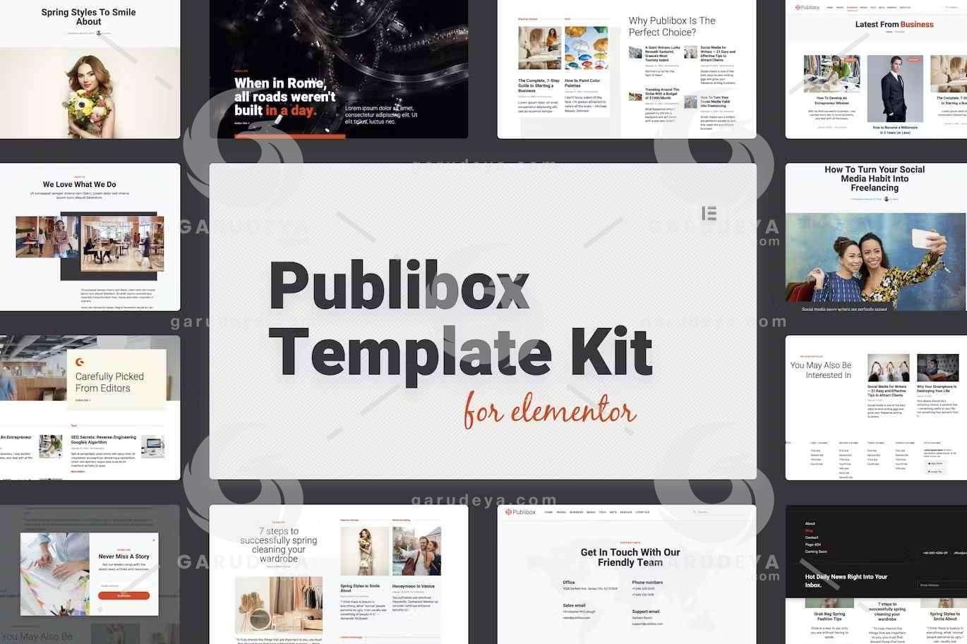 Publibox – Blog & Magazine Elementor Template Kit