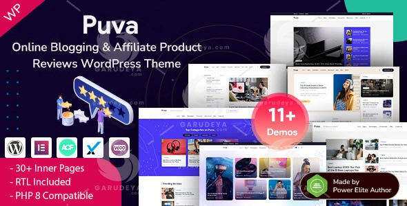 Puva – Online Blogging & Affiliate Product Reviews WordPress Theme