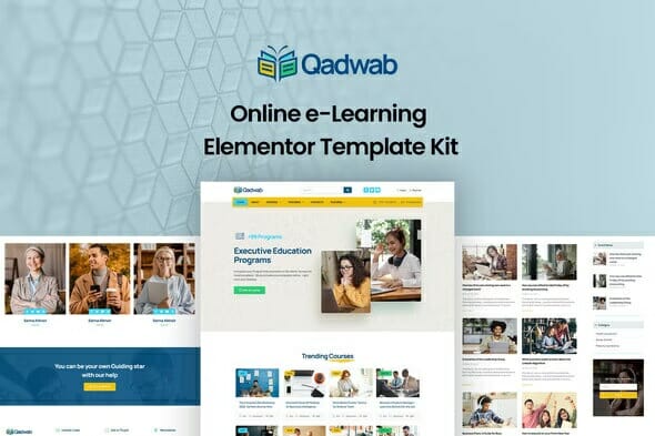 Qadwab – Online e-Learning Elementor Template Kit