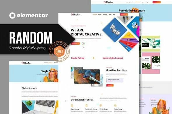 Random – Creative Digital Agency Elementor Template Kit