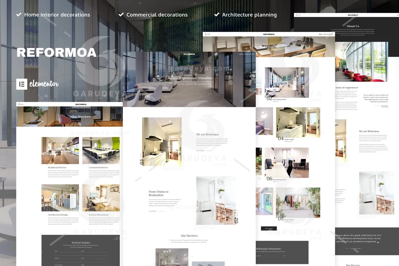 Reformoa – Architecture & Interior Design Elementor Pro Template Kit