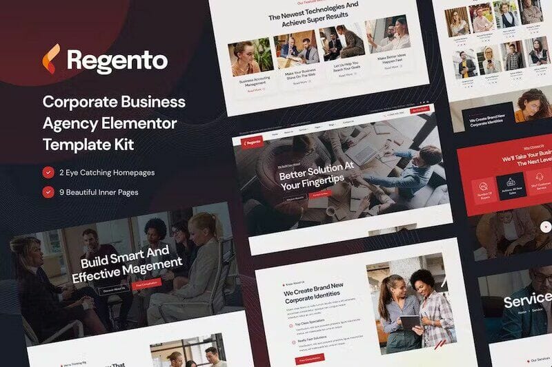 Regento – Business Agency Elementor Template Kit