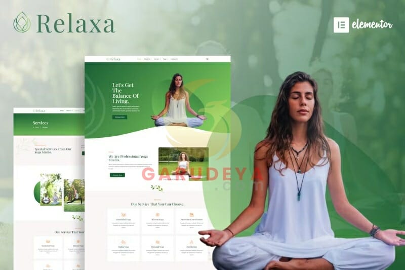 Relaxa – Yoga Teacher & Studio Elementor Template Kit