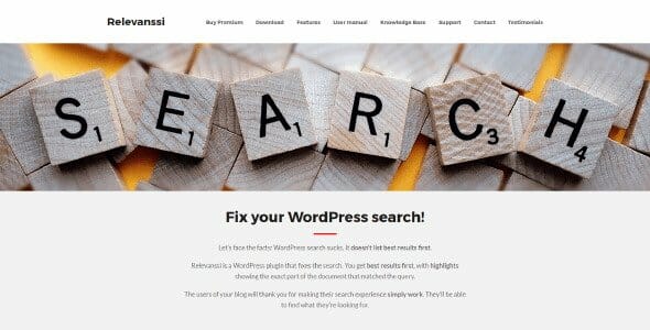 Relevanssi Premium - The WordPress Search Plugin You Need