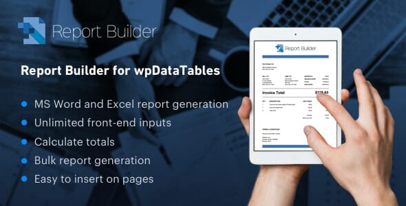 Report Builder Wpdatatables