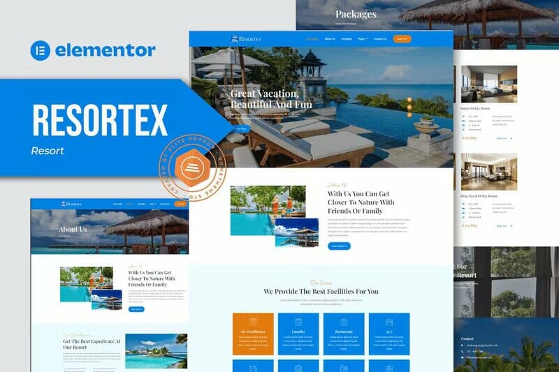 Resortex – Hotel & Resort Elementor Pro Template Kit