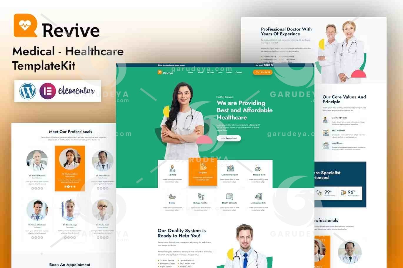 Revive – Medical Elementor Template Kit