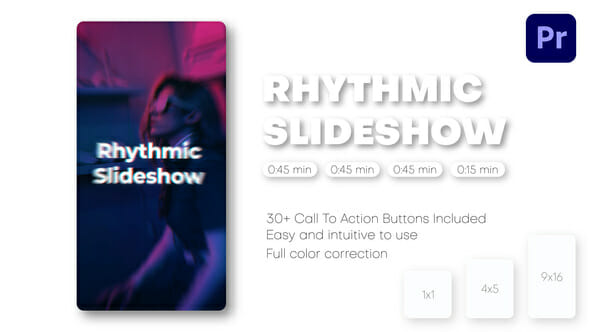 Rhythmic Slideshow - Instagram Reels, TikTok Post, Short Stories - videohive 41955729