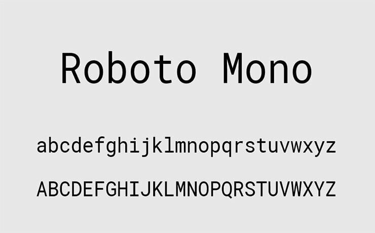 Roboto Mono Font