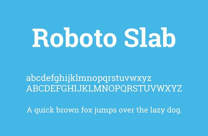 Roboto Slab Font