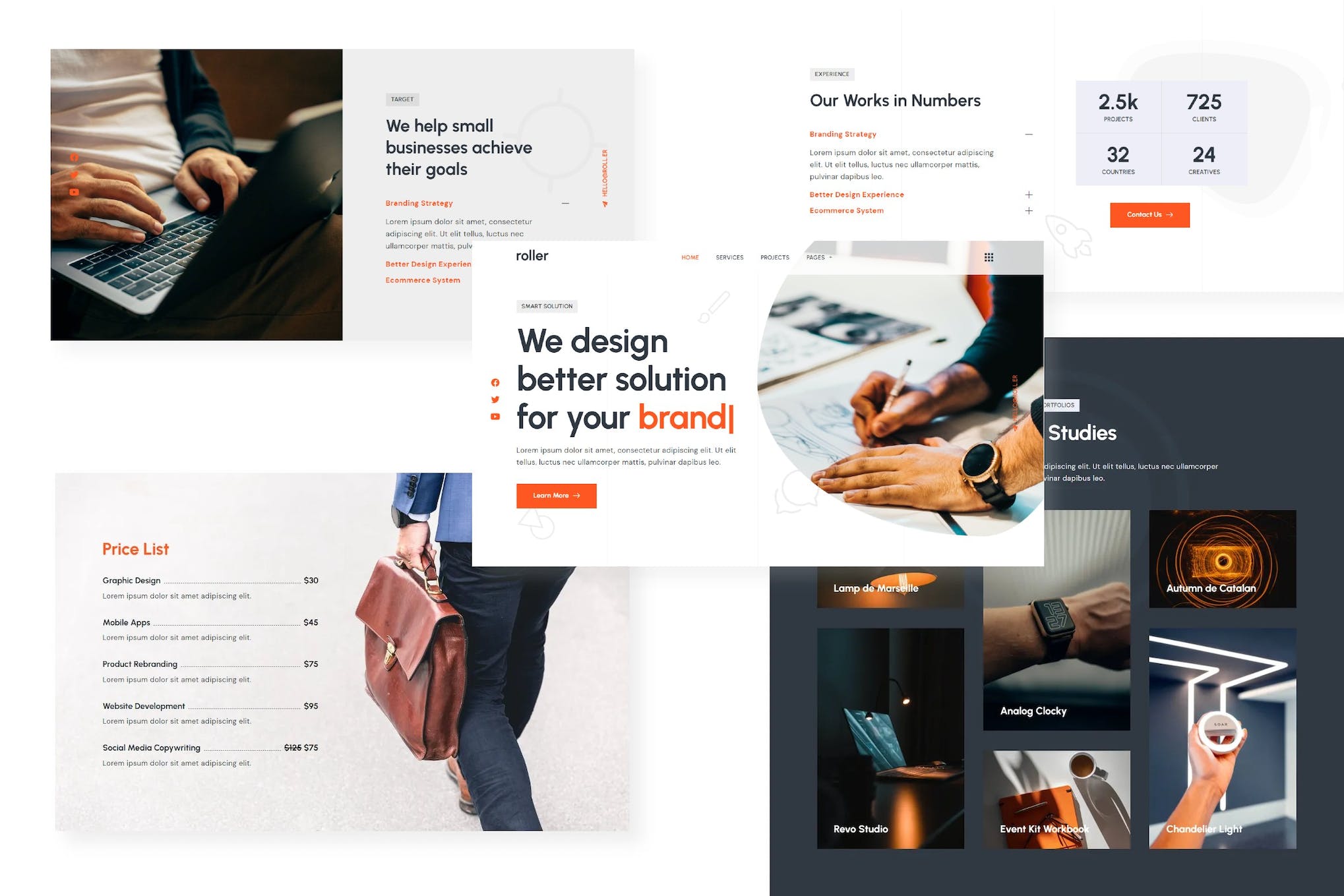 Roller – Creative Portfolio & Agency Elementor Template Kit