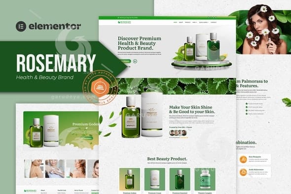 Rosemary - Health & Beauty Brand Elementor Template Kit