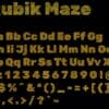 Rubik Maze Font