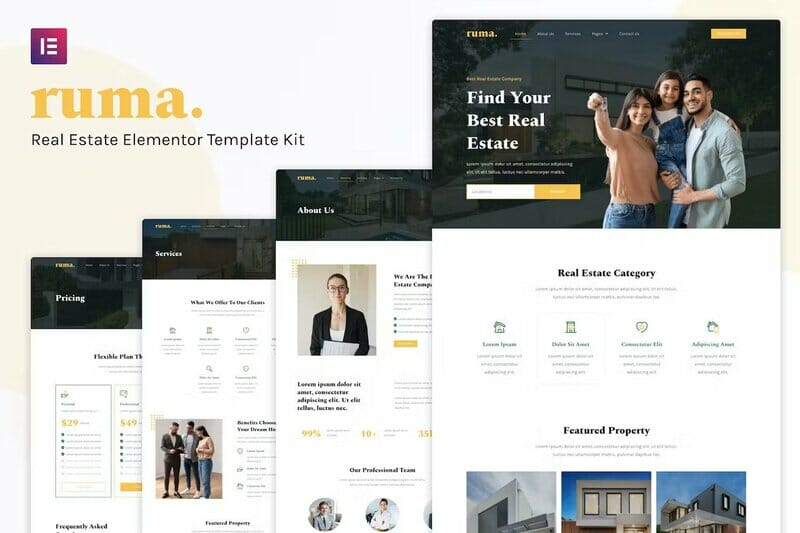 Ruma – Real Estate Elementor Template Kit