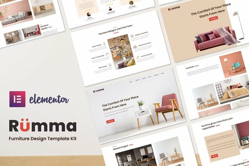 Rumma – Furniture Interior Elementor Template Kit