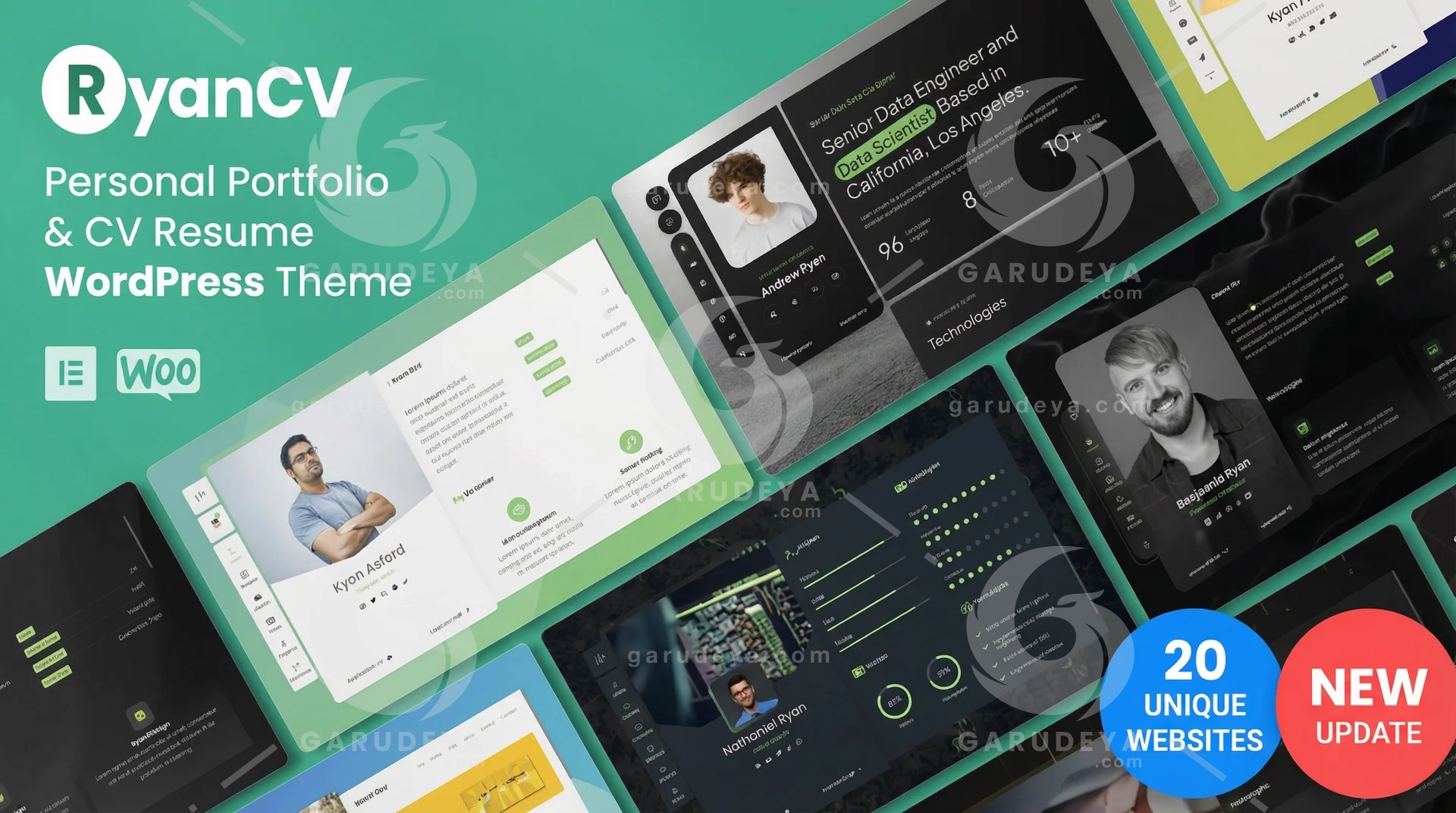RyanCV – Personal Portfolio Resume WordPress Theme
