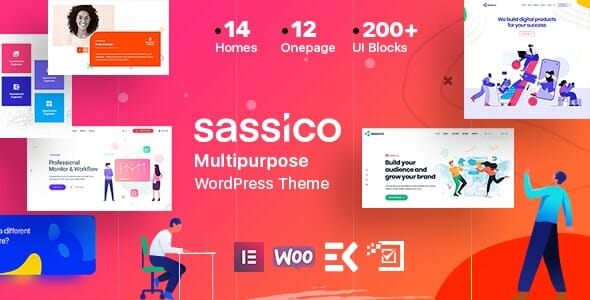 Sassico – Saas Startup Multipurpose WordPress Theme