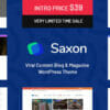 Saxon Viral Content Blog Magazine Theme