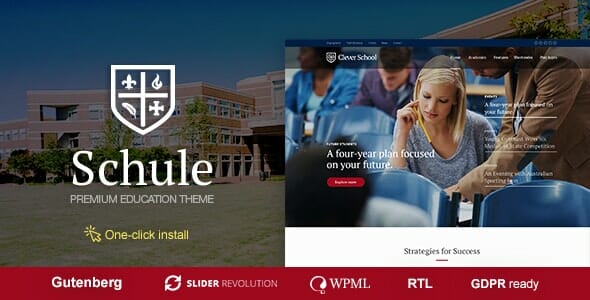 Schule – School & Education WordPress Theme with LMS