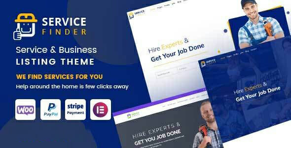 Service Finder - Provider and Business Listing WordPress Theme