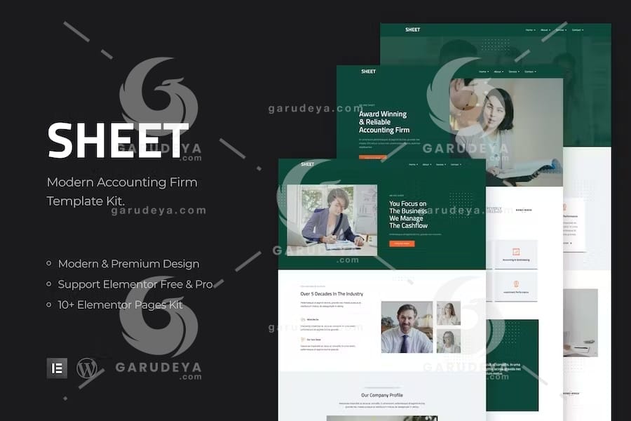 Sheet - Modern Accounting Firm Template Kit