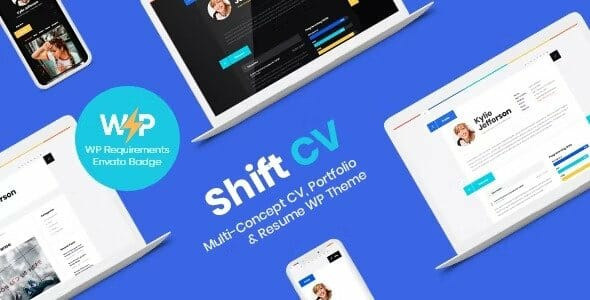 ShiftCV - Blog Resume Portfolio WordPress