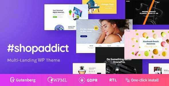 Shopaddict – WordPress Landing Pages To Sell Anything