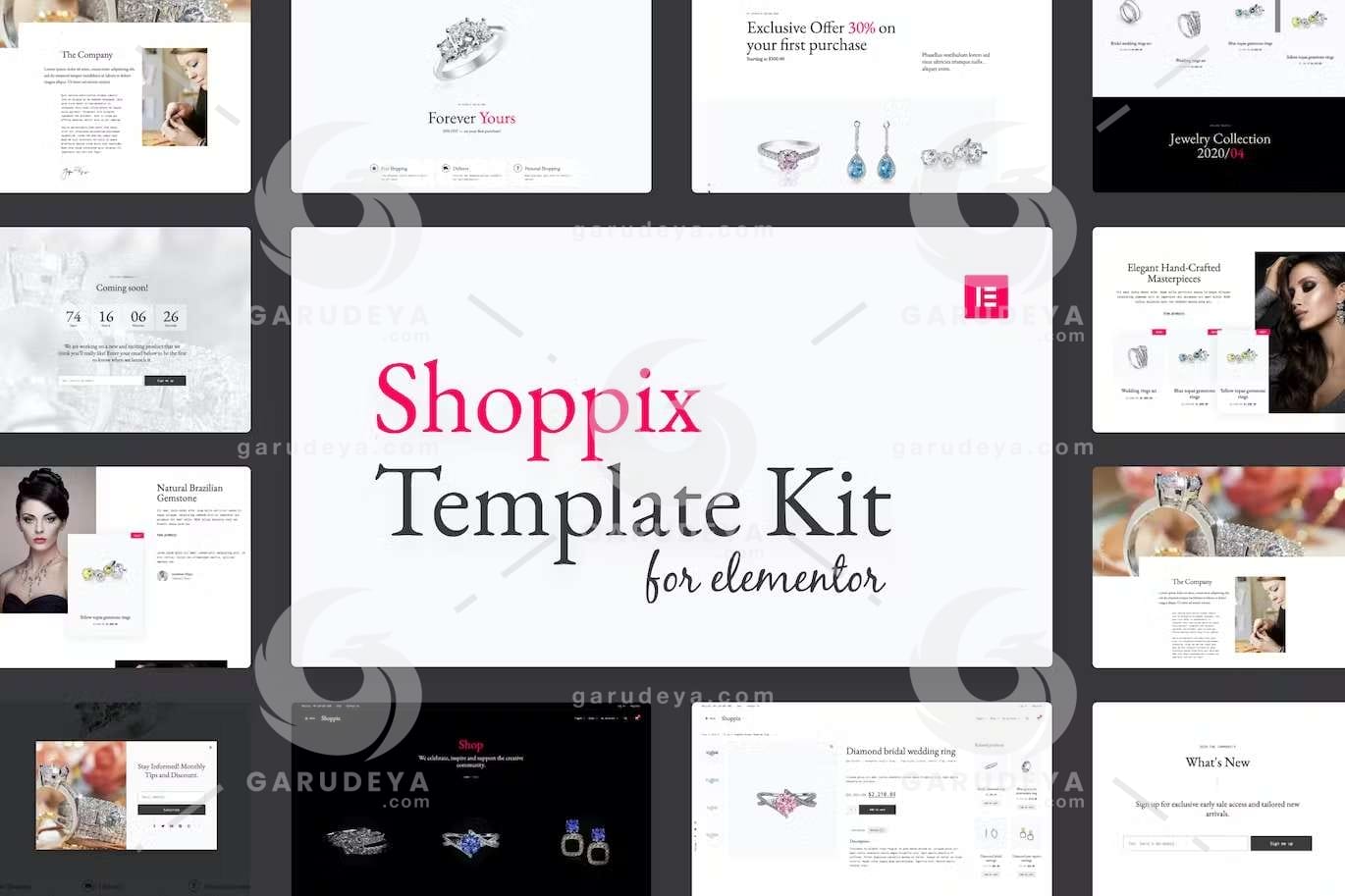 Shoppix - Jewellery Shop Elementor Template Kit