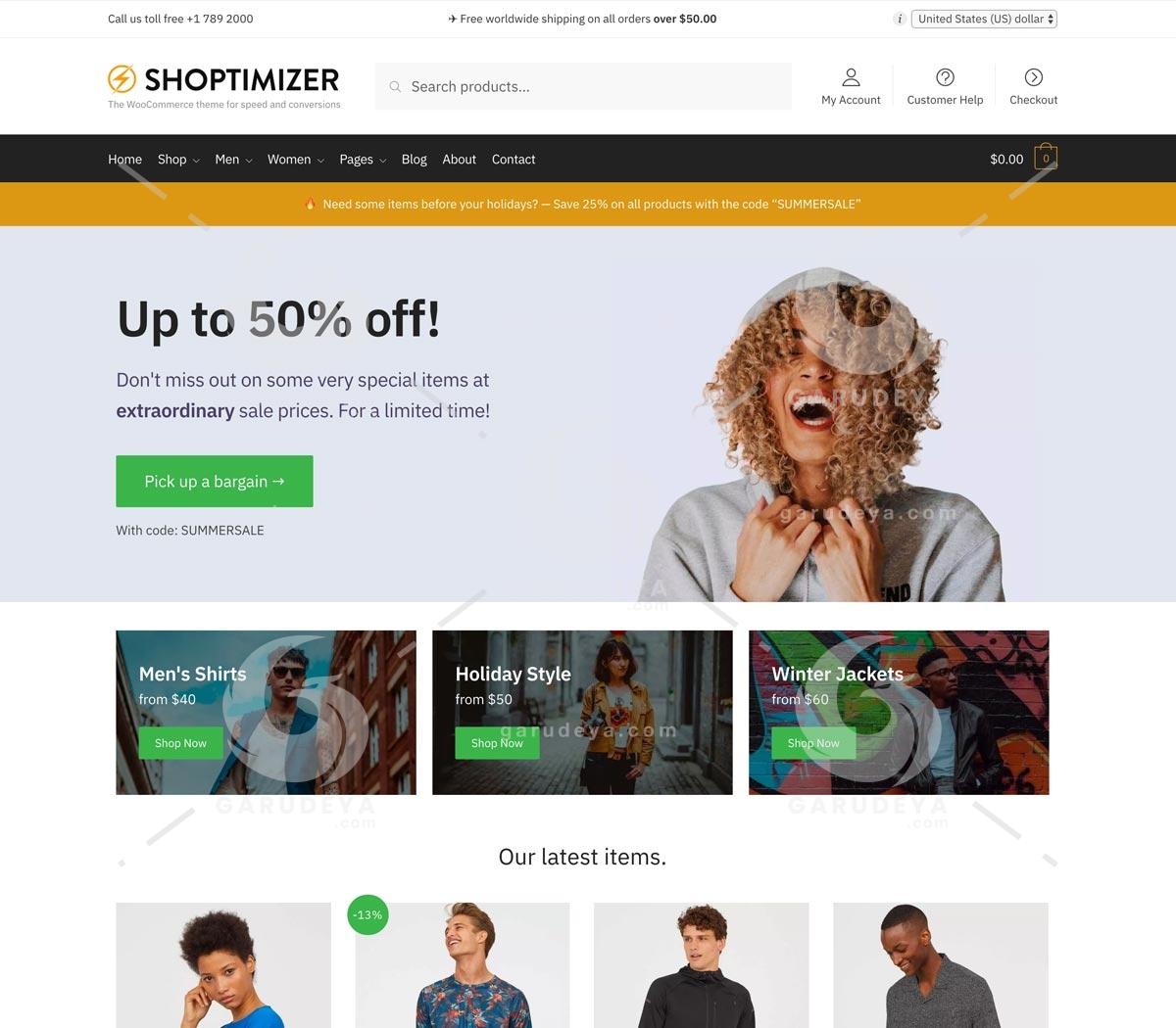 Shoptimizer WooCommerce Theme