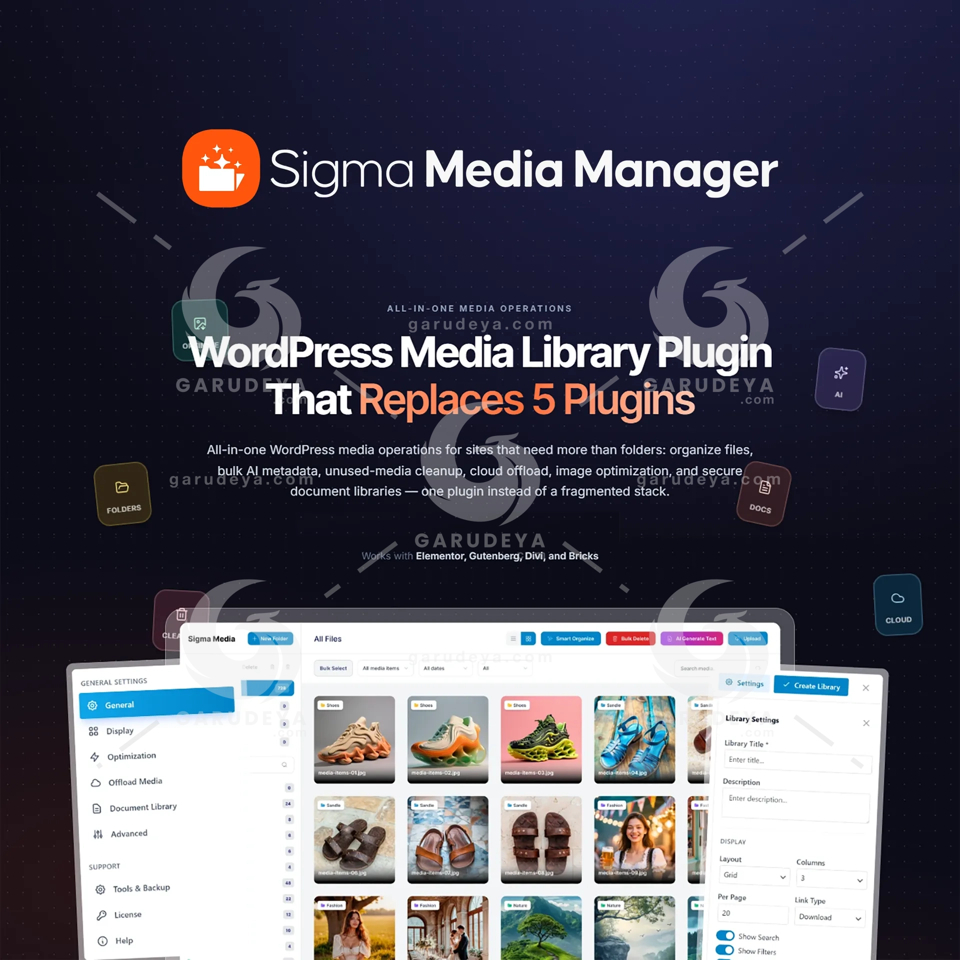Sigma Media Manager – WordPress Media Library Organizer