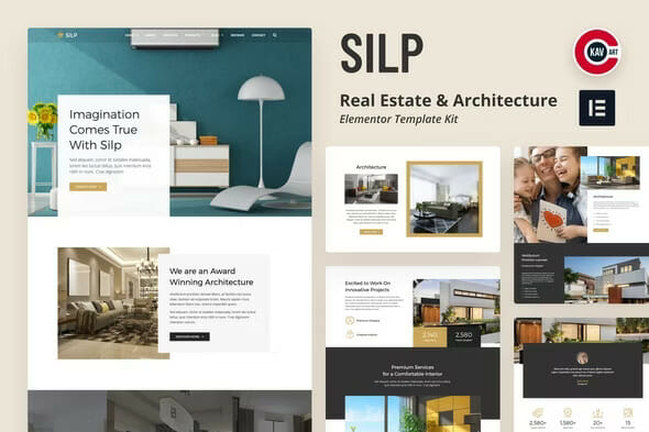 Silp - Real Estate & Architecture Elementor Template Kit