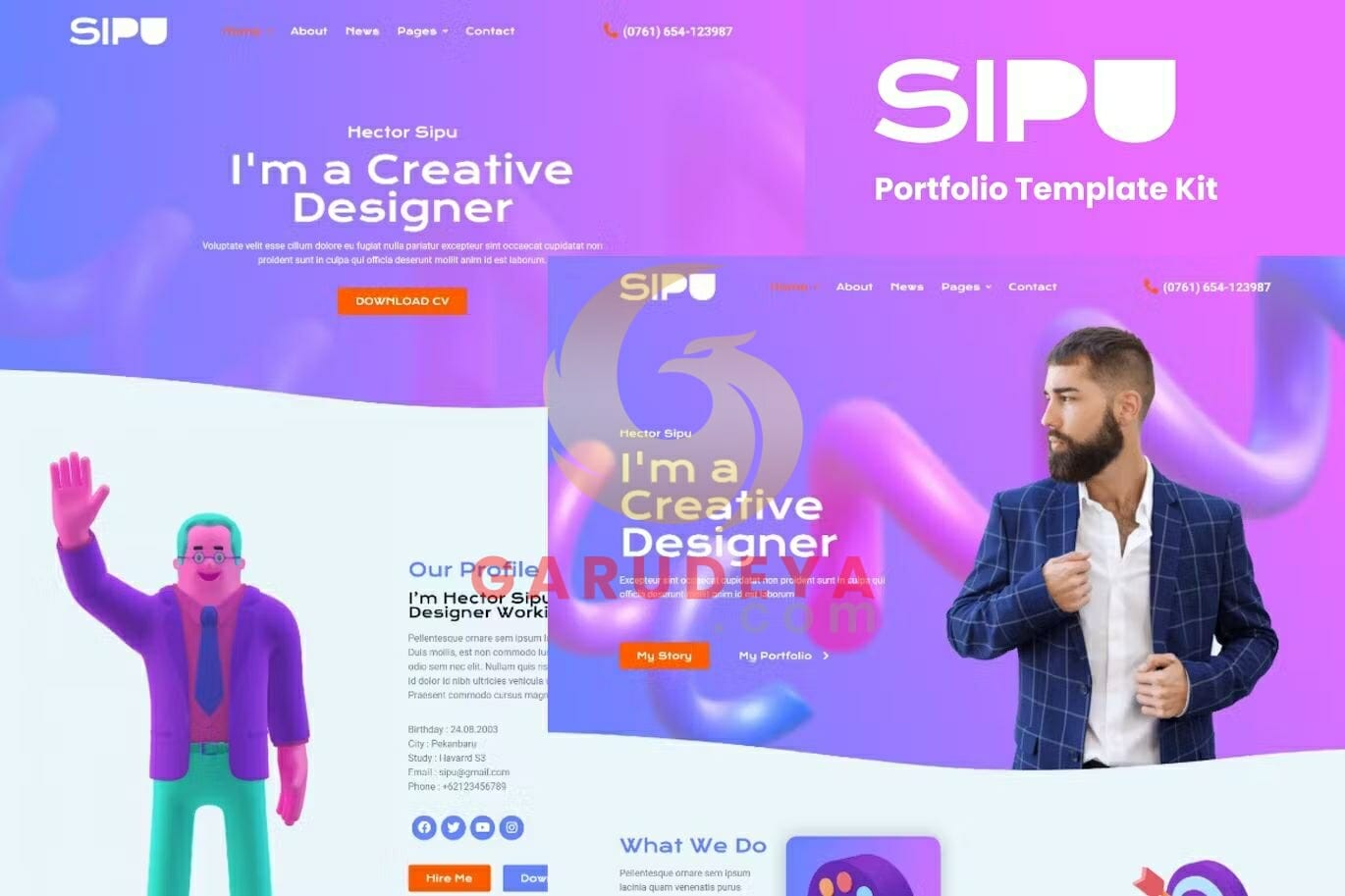 Sipu – Creative Portfolio Elementor Template Kit