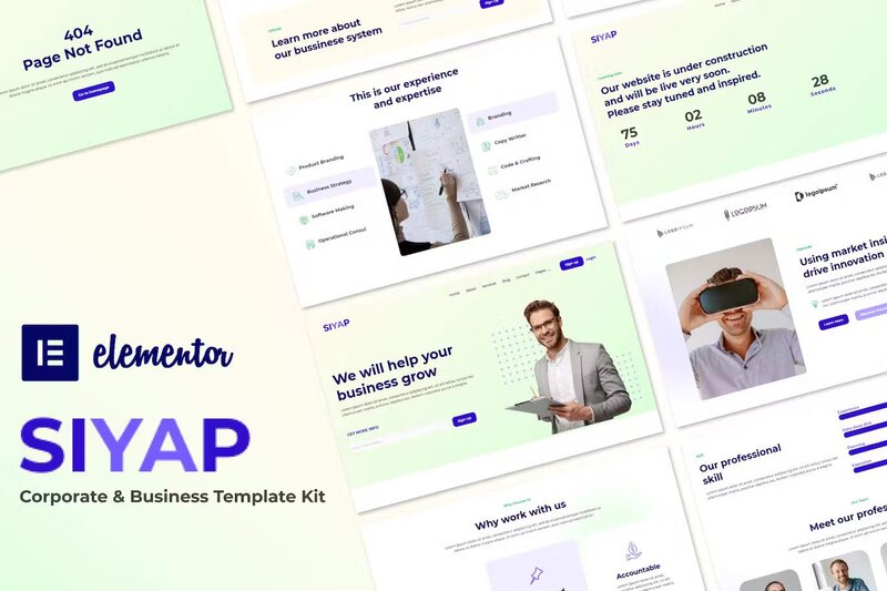 Siyap – Corporate & Business Elementor Template Kit