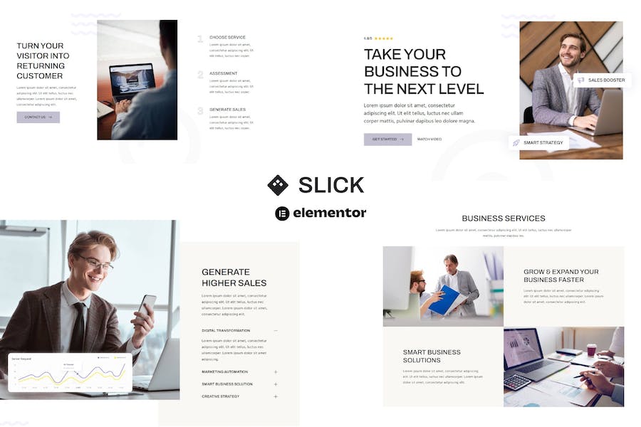 Slick – Multipurpose Business & Marketing Agency Elementor Template Kit