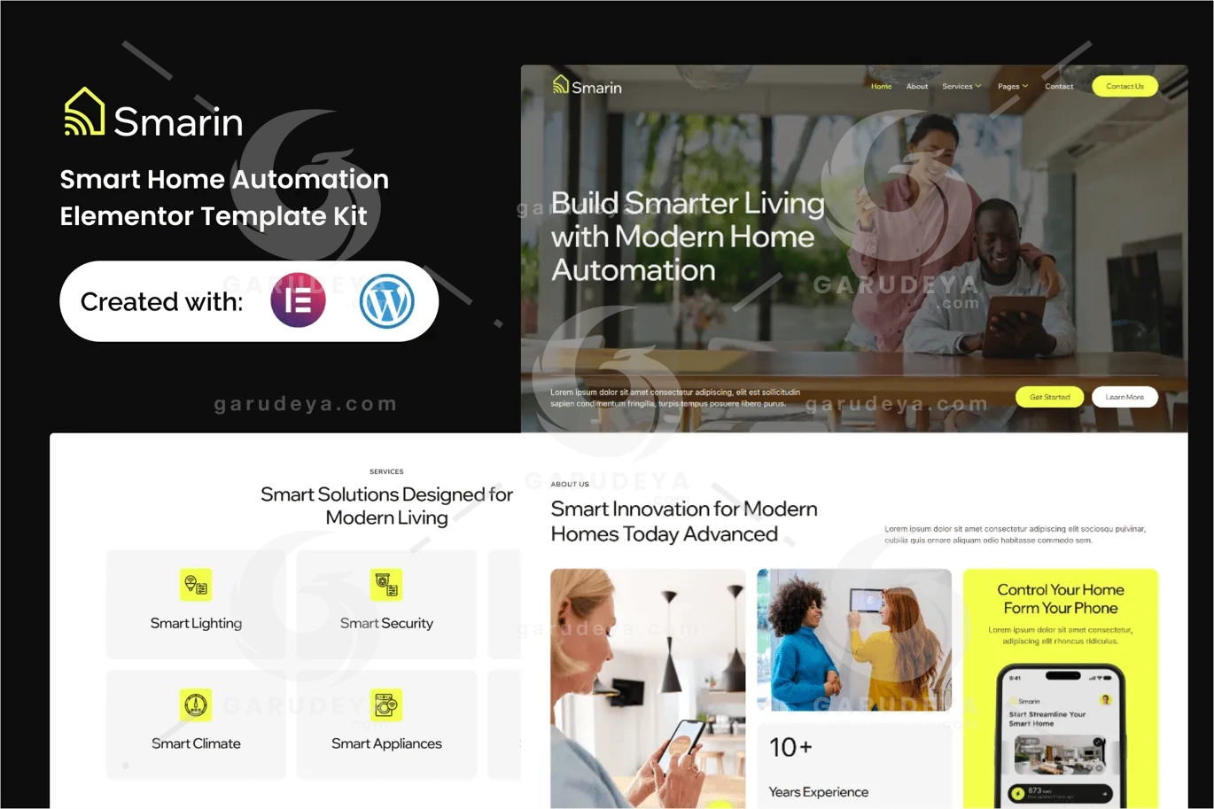 Smarin – Smart Home Automation Elementor Template Kit