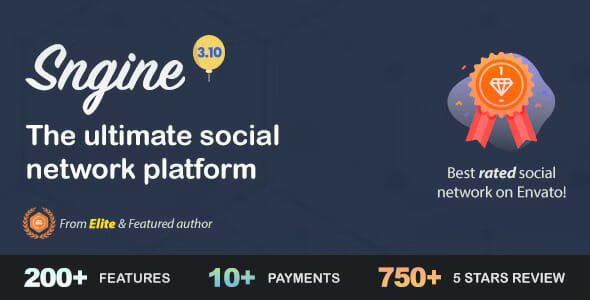 Sngine – Ultimate PHP Social Network Platform by Zamblek