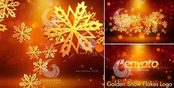 Snowflakes Logo – VideoHive 6122075