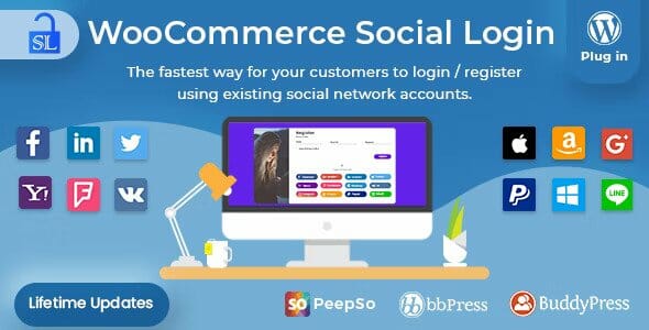 Social Login – WordPress / WooCommerce Plugin