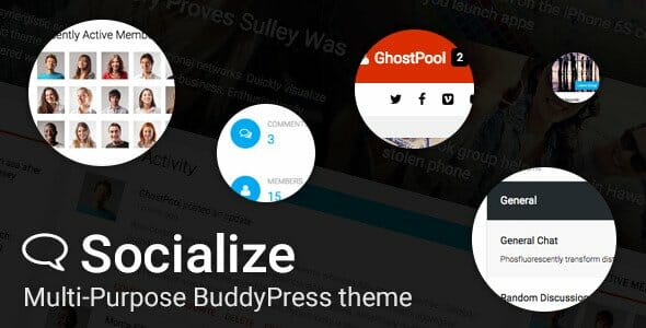 Socialize Multi-Purpose BuddyPress Theme