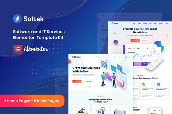 Softek – Software IT Solutions Elementor Template Kit