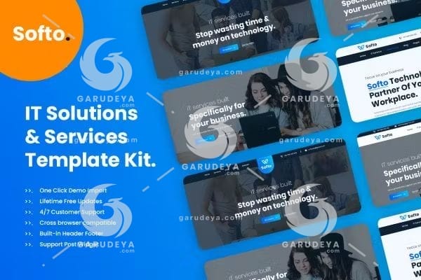 Softo IT Solutions & Business Elementor Template Kit