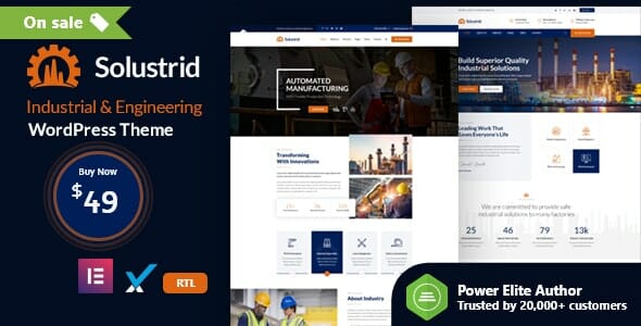 Solustrid – Factory & Industrial Business WordPress Theme