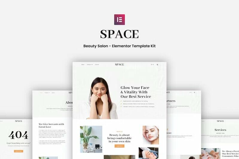 Space – Beauty Salon Elementor Pro Template Kit