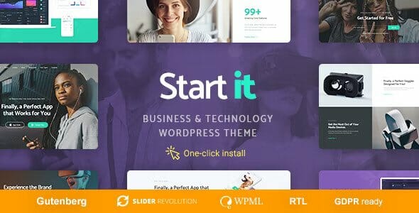 Start It – Technology & Startup WordPress Theme