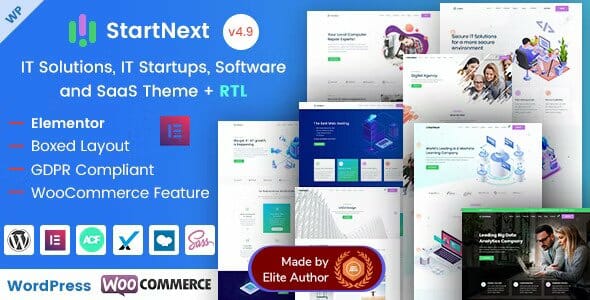 StartNext – IT Startup & Technology Services WordPress Theme