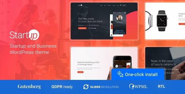 Startup Company - WordPress Theme for Business & Technology