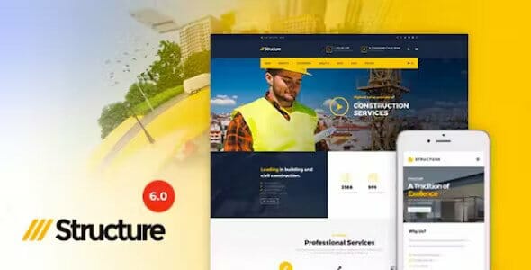 Structure – Construction Industrial Factory WordPress Theme