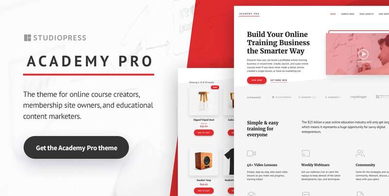 Studiopress Academy Pro WordPress Theme